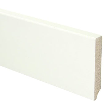 BL MDF Moderne plint 90x15 V313 wit gegrond recht - Solza.nl