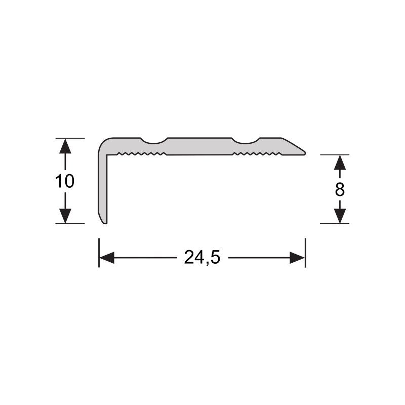 Hoeklijnprofiel Zelfklevend 10mm Champagne Eiken 63119 - Solza.nl