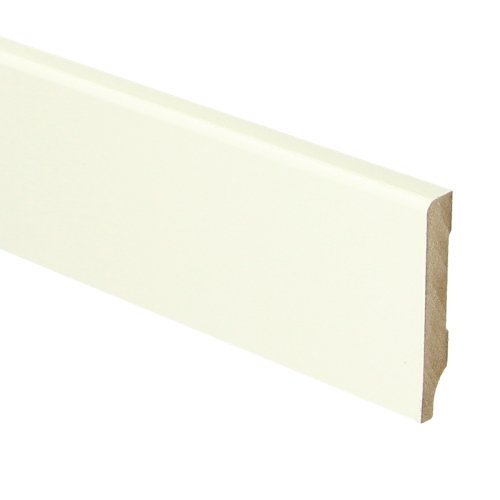 MDF Moderne plint 55x9 wit voorgelakt RAL 9010 - Solza.nl