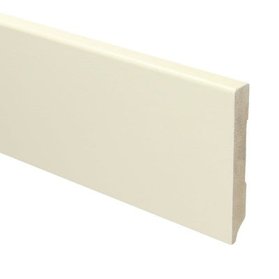 MDF Moderne plint 90x12 voorgelakt RAL 9001 - Solza.nl