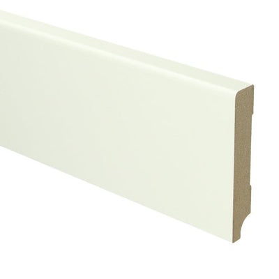 MDF Moderne plint 90x15 wit voorgelakt RAL 9010 - Solza.nl