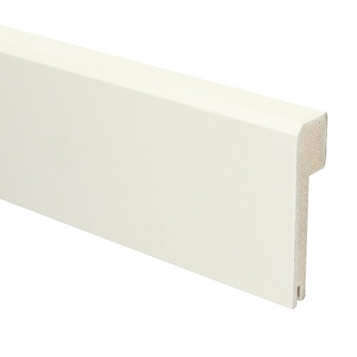 MDF Renovatieplint Klassiek 85x22 RAL 9010+uitsp. - Solza.nl