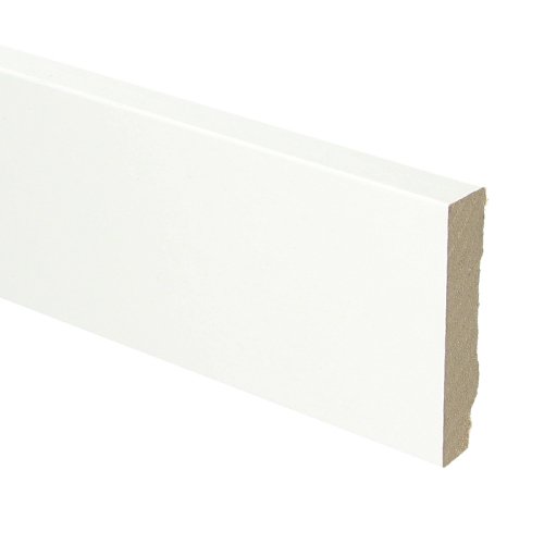 Whiteline plint recht 70x15 wit gefolied - Solza.nl